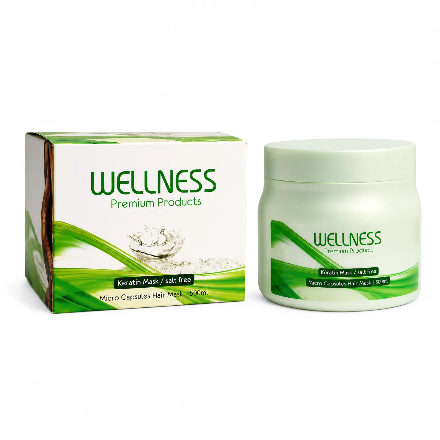 מסכת קרטין מיקרוקפסולות ללא מלחים - Wellness