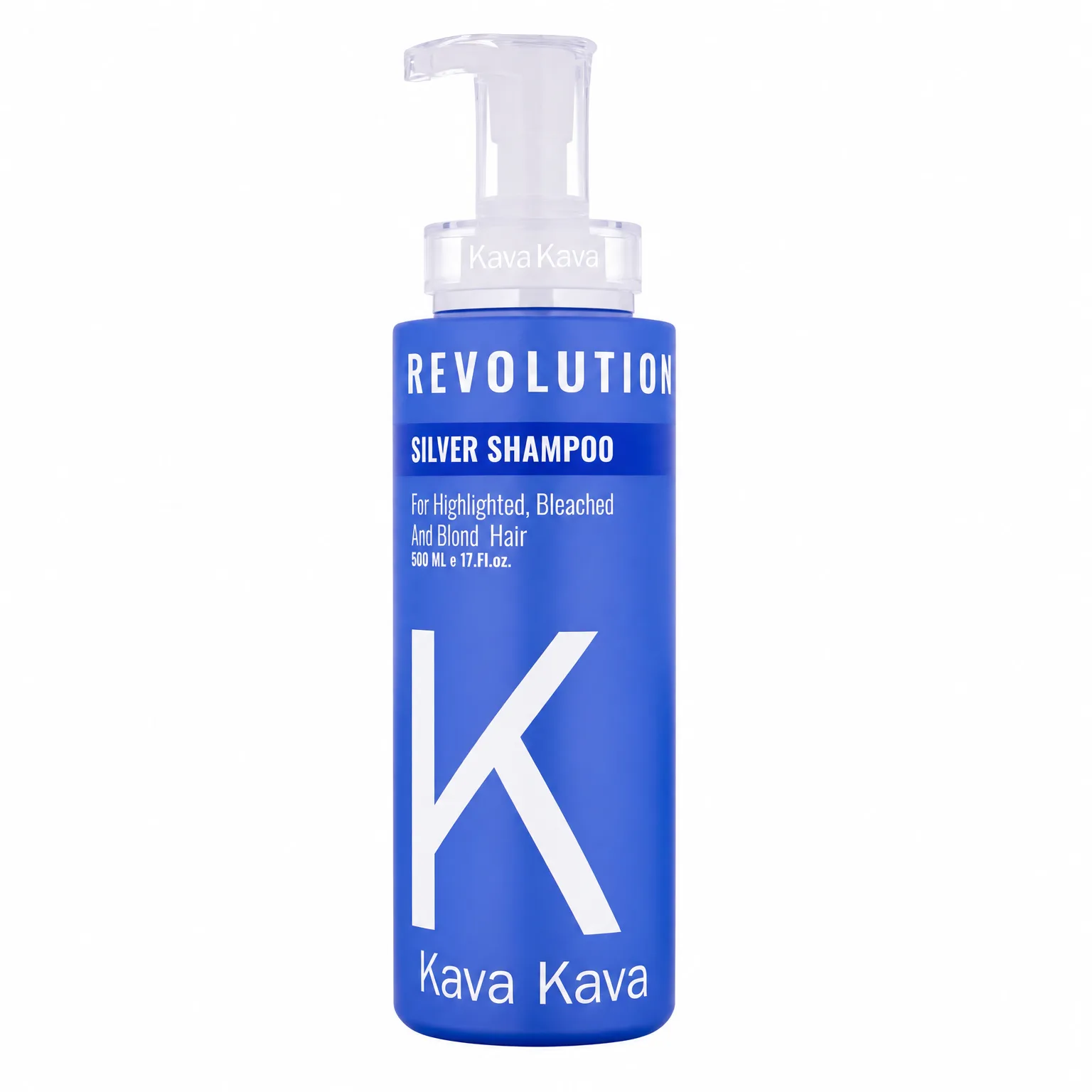 שמפו סילבר ללא מלחים לשיער בלונדיני ומובהר - Kava Kava - 500ml