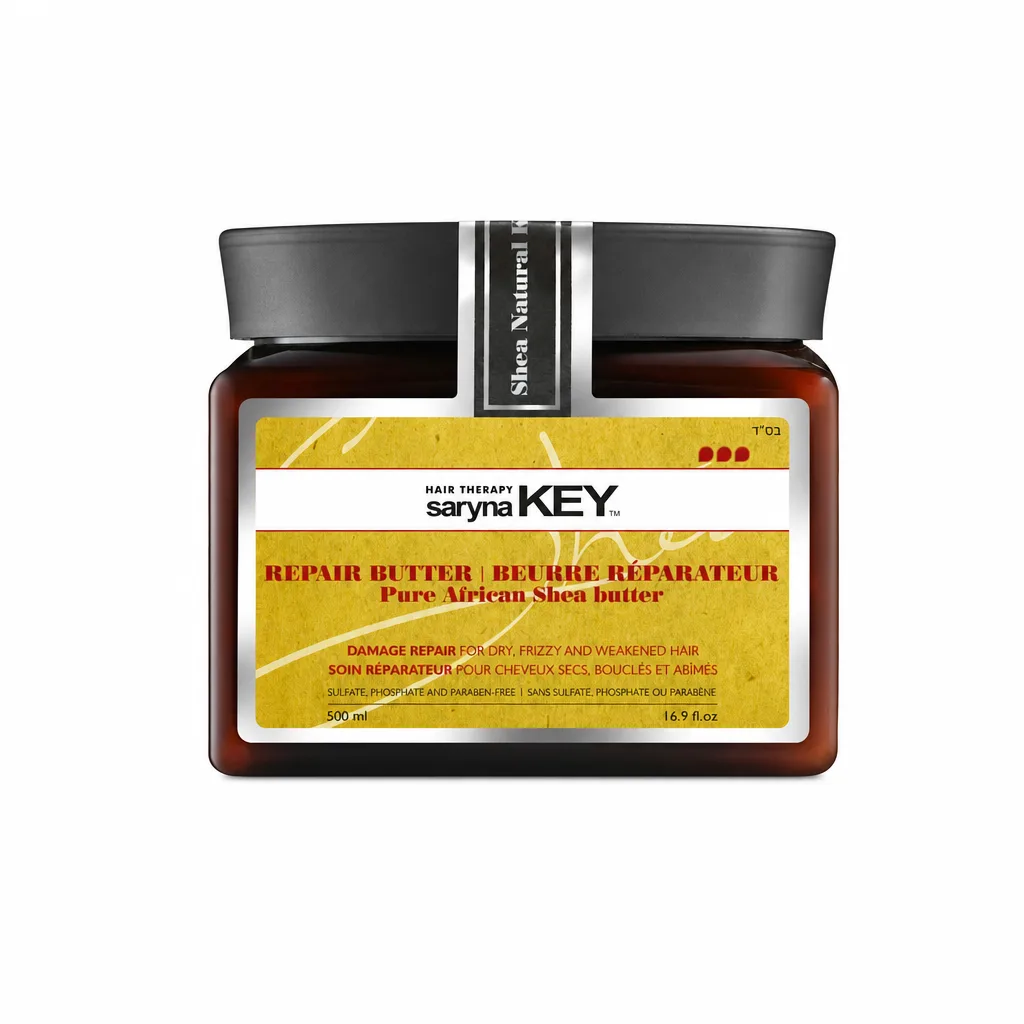 מסכת חמאת שיאה לשיער עבה, יבש ופגום 500 מ"ל - Saryna Key